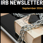 Decorative cover image of UMBC IRB Newsletter from September 2024